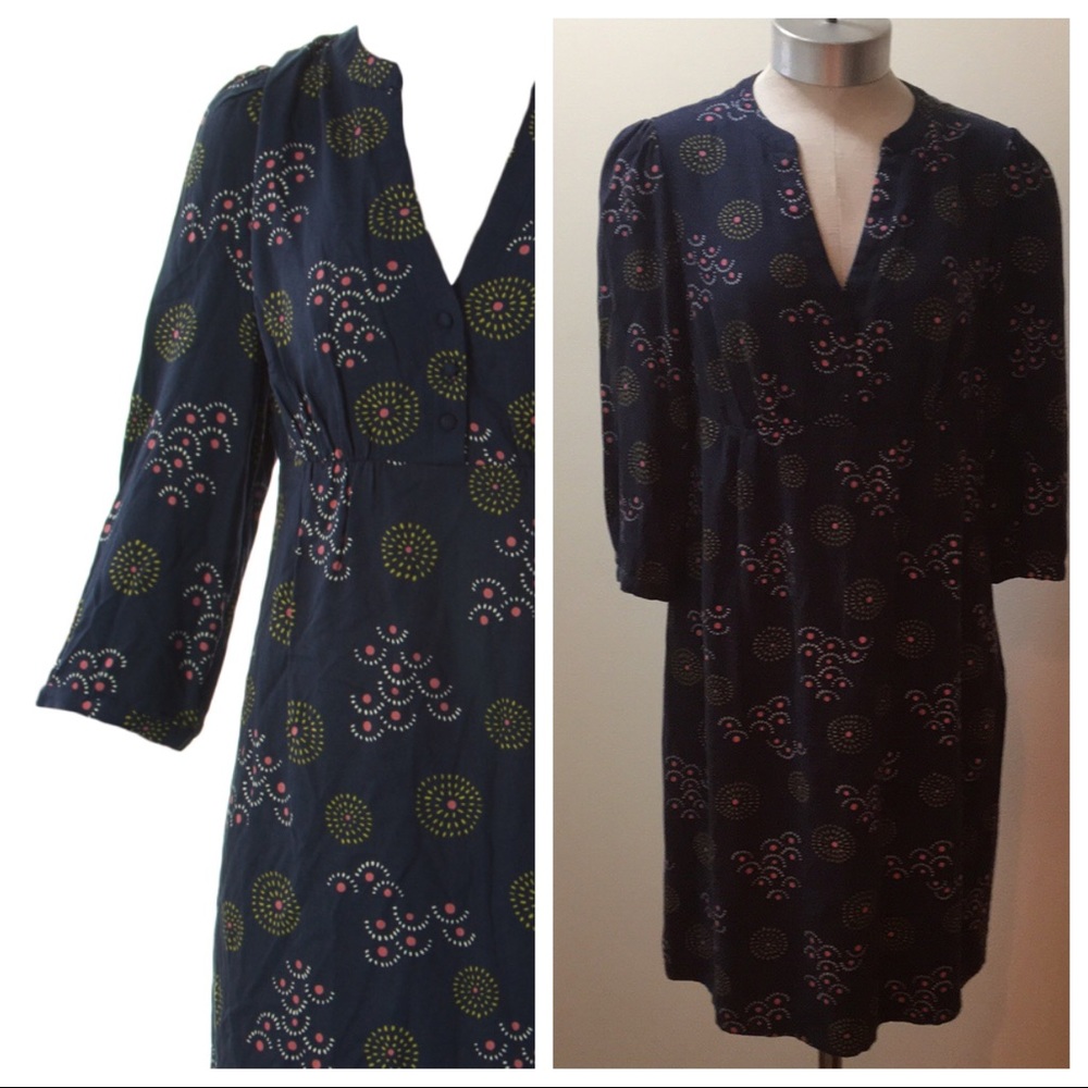 Boden Navy Martha Dress Size 6R (UK 10R)